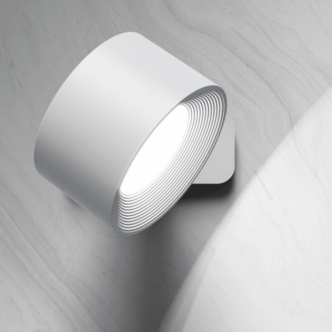 Draadloze Wandlamp Verstelbaar 360° LED Oplaadbaar USB Leeslamp Slaapkamer Woonkamer Hal Batterij Dimbaar | Sansoti