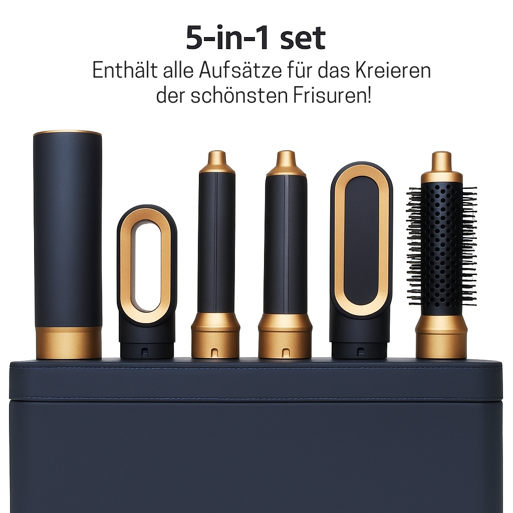 Haarstyler 5-in-1 1000W Ionen-Technologie Multifunctioneel Föhnen Stylen Krullen | Sansoti
