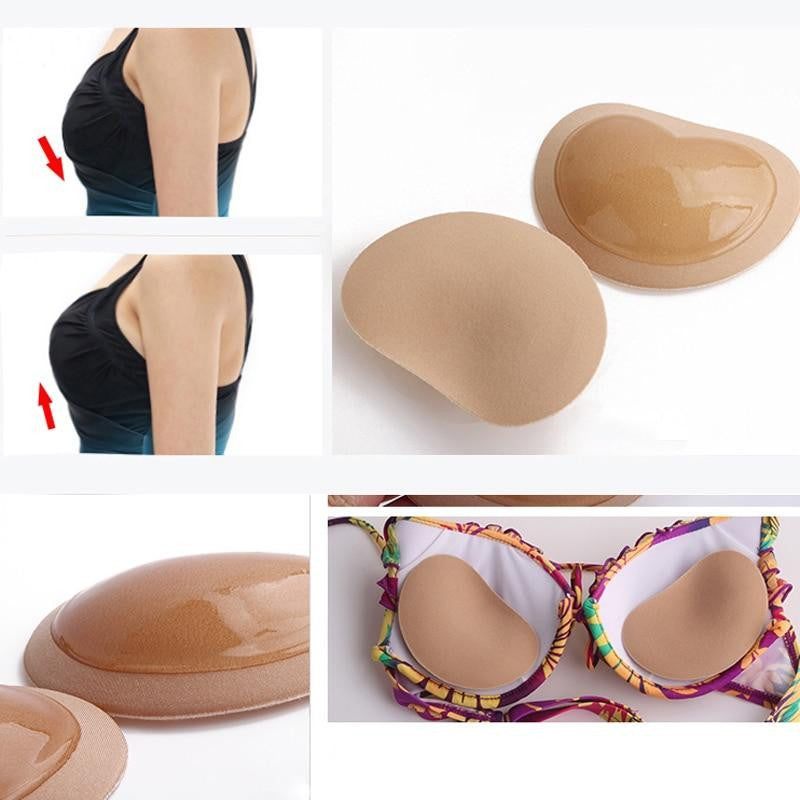 BH Pads Zwemkleding Vulling Push-Up Effect Zelfklevend Waterbestendig Ademend Comfortabel Naturel Zwart | Sansoti