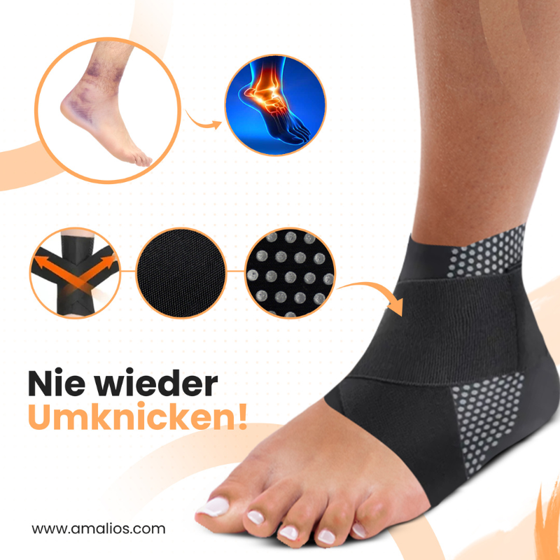 Enkelbrace met Beschermende Bandage voor Voetballers en Sporters | Optimale Steun bij Intensief Bewegen | Sansoti
