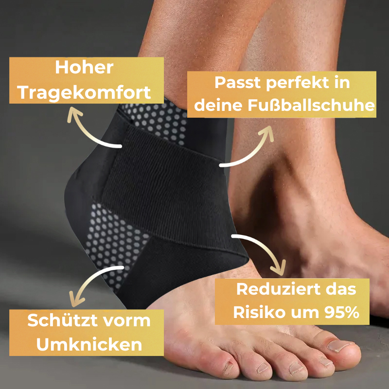 Enkelbrace met Beschermende Bandage voor Voetballers en Sporters | Optimale Steun bij Intensief Bewegen | Sansoti