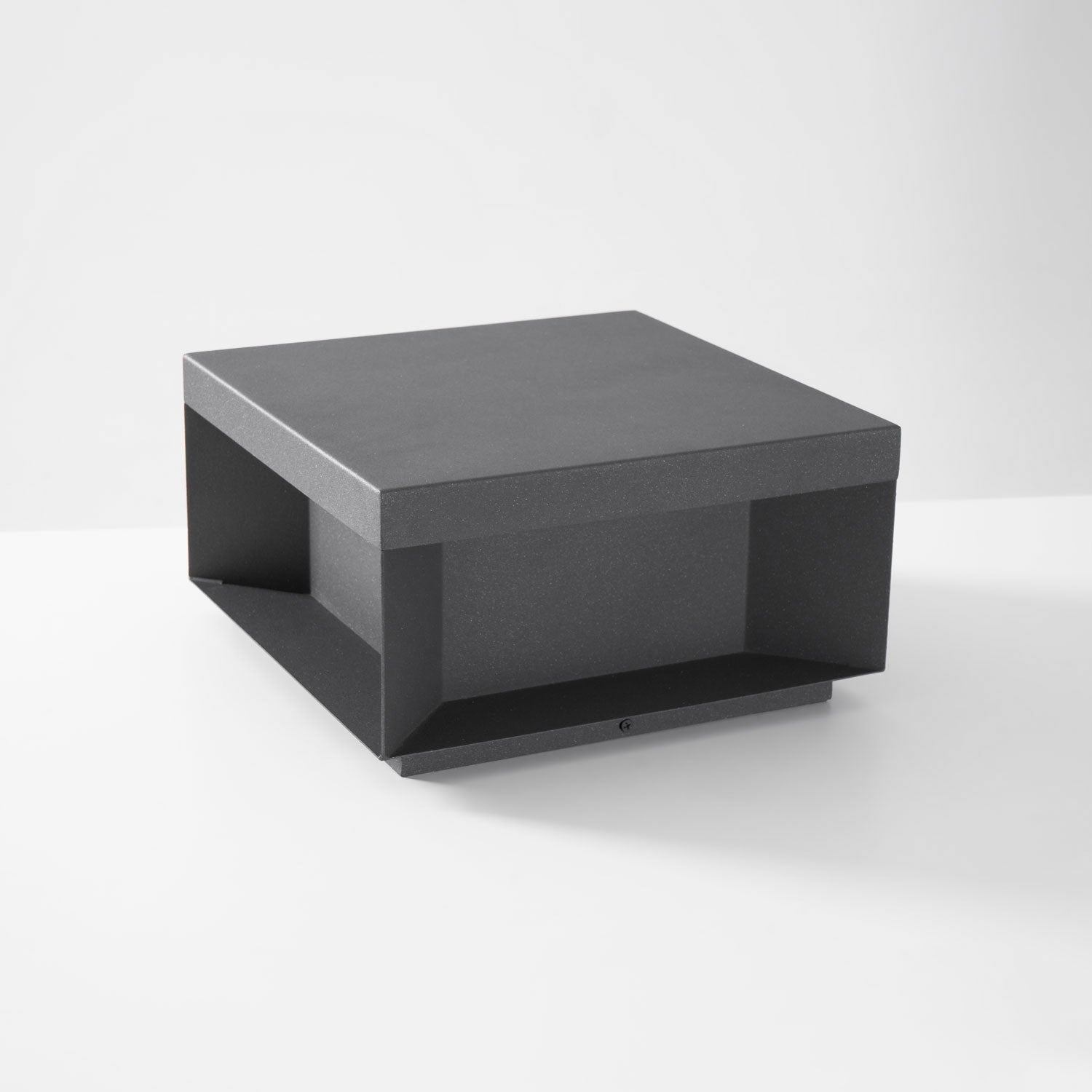Buiten Tuinlamp Vierkant — Waterdicht IP65 Sokkel Verlichting Zwart Metaal & Matglas — 20×20×10 cm / 30×30×15 cm / 40×40×20 cm / 50×50×35 cm — Solarpaneel of Netaansluiting — 3000K/4000K/6000K — Oprit, Terras, Pad & Hek | Sansoti