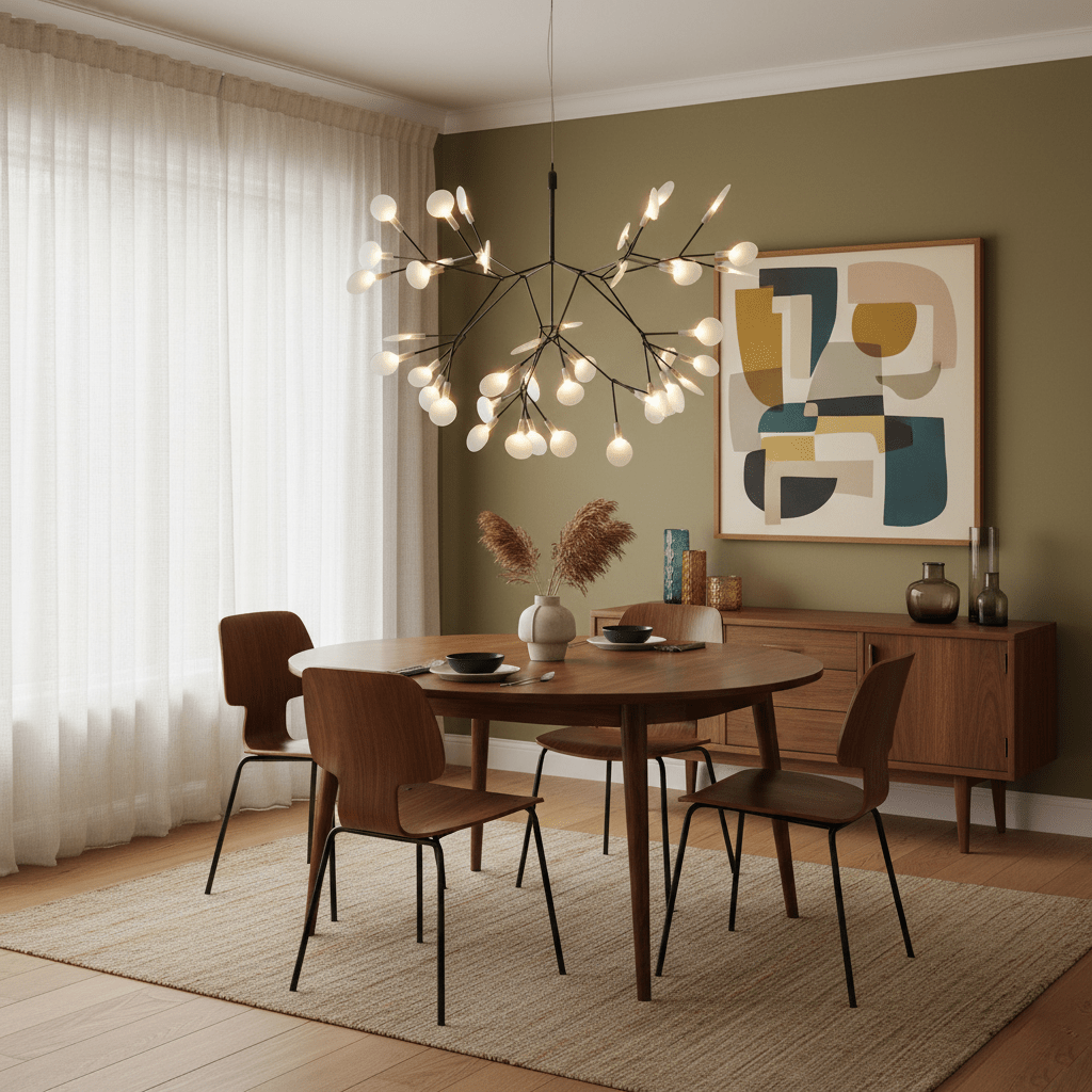 LED Kroonluchter Zwart met Acryl Lichtpunten – 30 tot 135 Lampjes voor Eetkamer en Hal | Sansoti