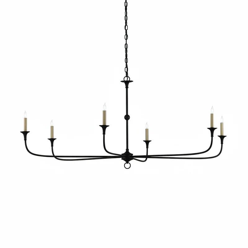Lampe Bougie Lustre Laiton Métal Or Noir Blanc Nickel Salon Salle à Manger 5 6 Bras Suspension Vintage Lustre Bougies | Restfield