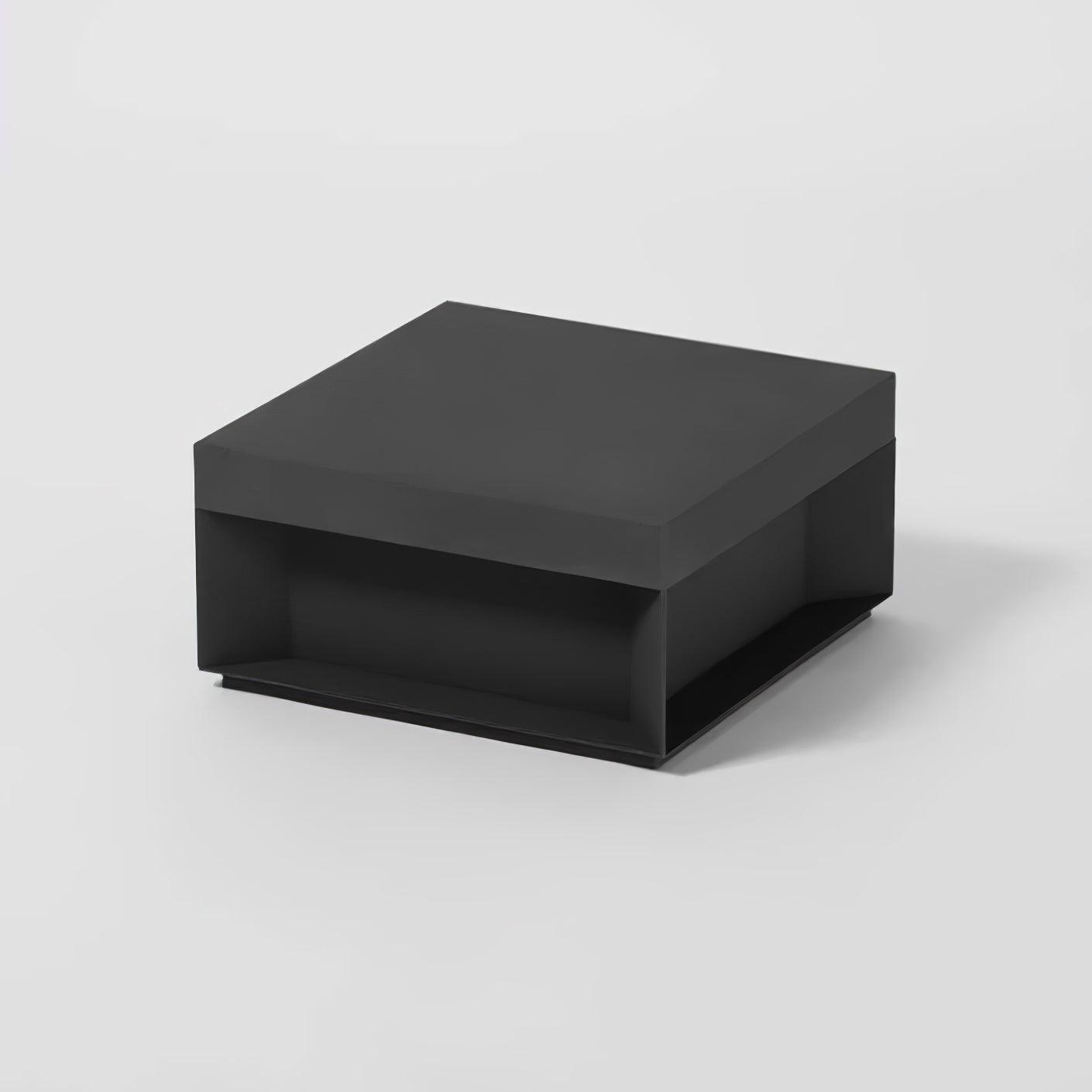 Buiten Tuinlamp Vierkant — Waterdicht IP65 Sokkel Verlichting Zwart Metaal & Matglas — 20×20×10 cm / 30×30×15 cm / 40×40×20 cm / 50×50×35 cm — Solarpaneel of Netaansluiting — 3000K/4000K/6000K — Oprit, Terras, Pad & Hek | Sansoti