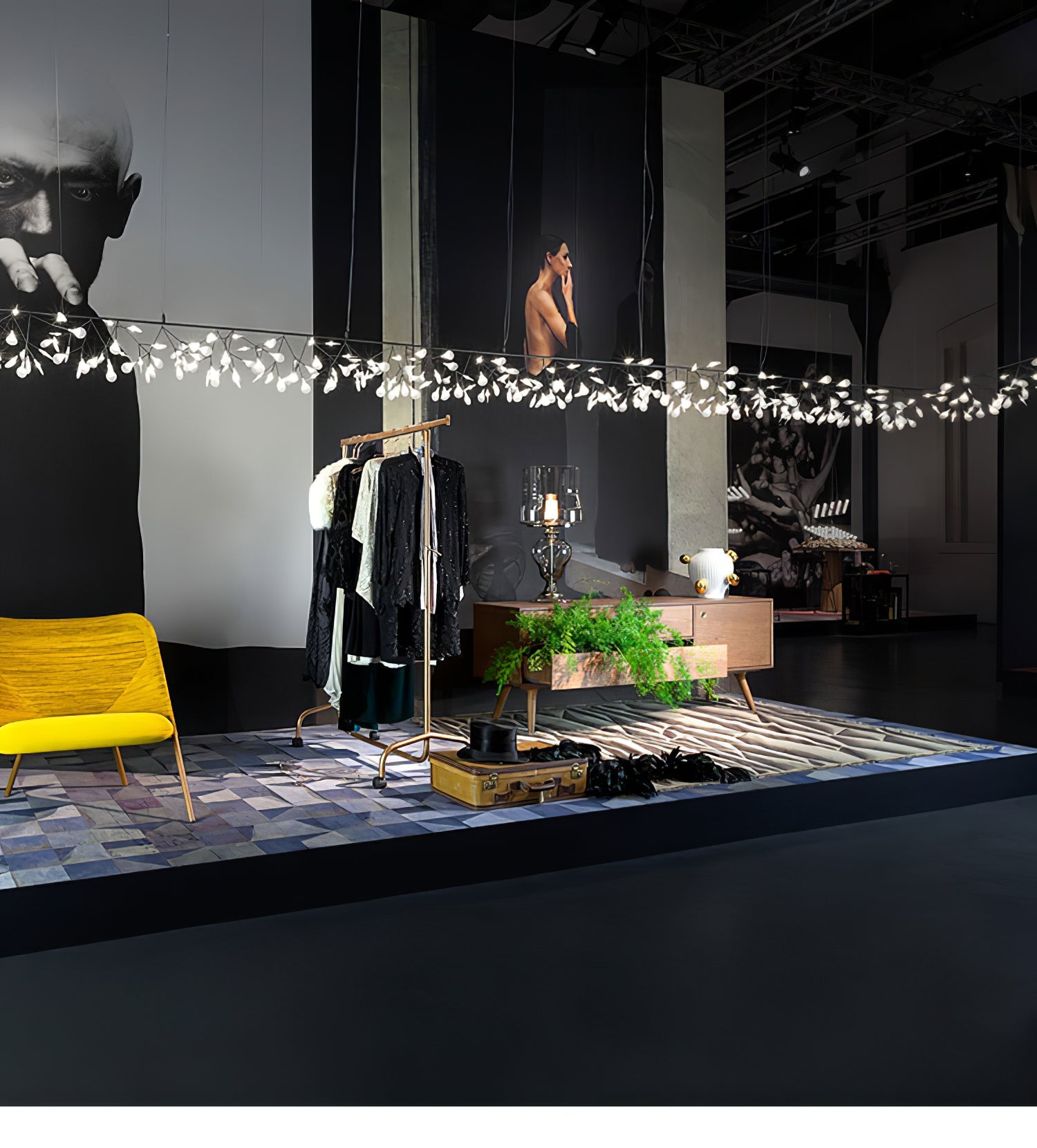 LED Kroonluchter Zwart met Acryl Lichtpunten – 30 tot 135 Lampjes voor Eetkamer en Hal | Sansoti