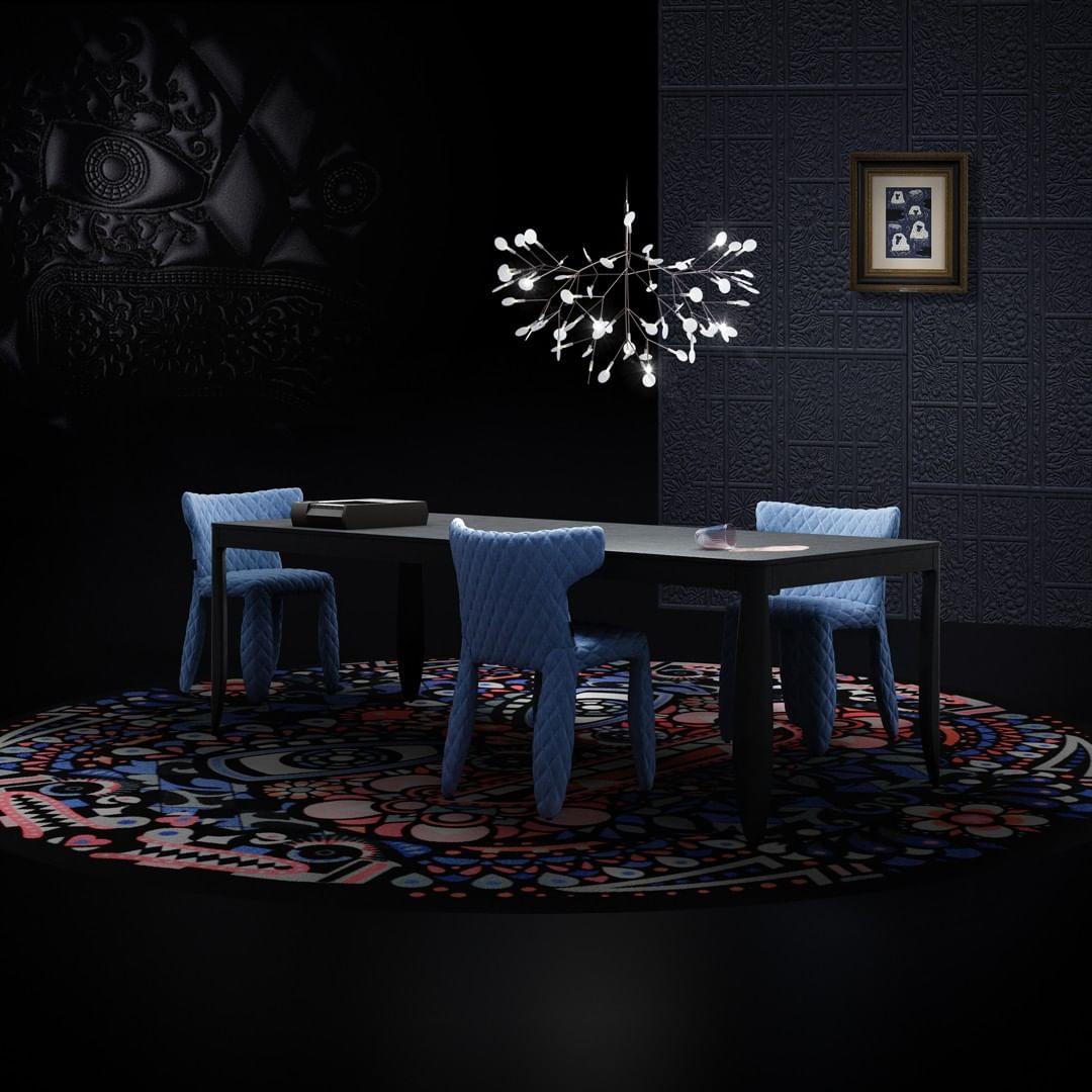 LED Kroonluchter Zwart met Acryl Lichtpunten – 30 tot 135 Lampjes voor Eetkamer en Hal | Sansoti