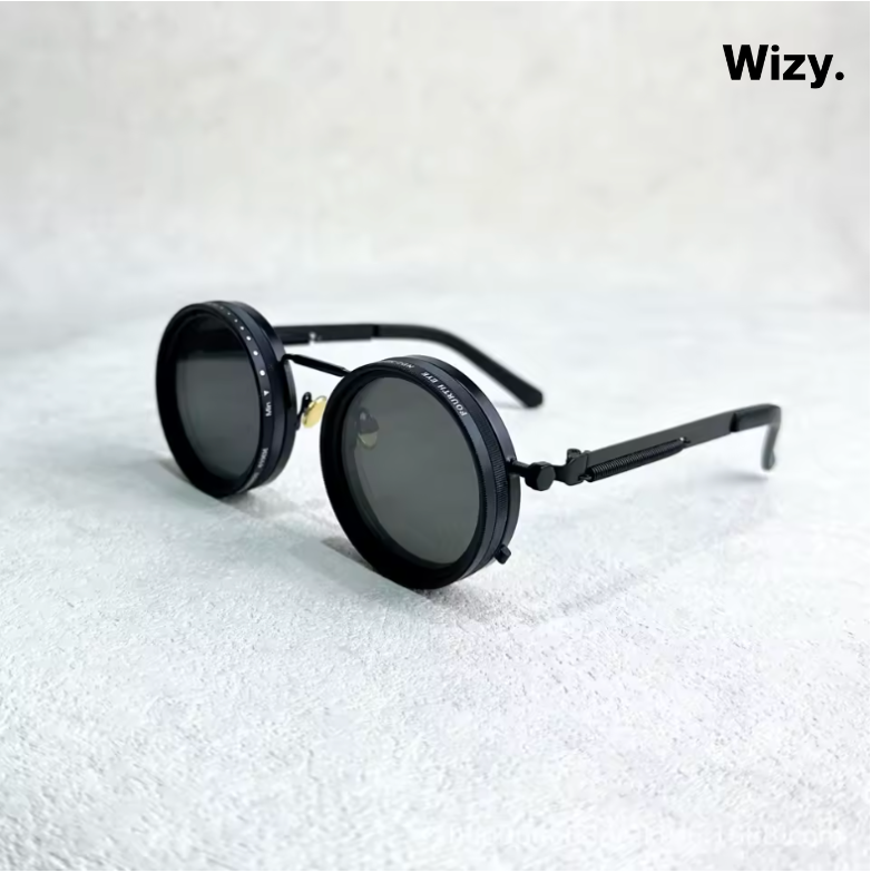 Zonnebril met Donkere Glazen UV400 Bescherming Zwart Retro Goud Zilver Fashion | Sansoti