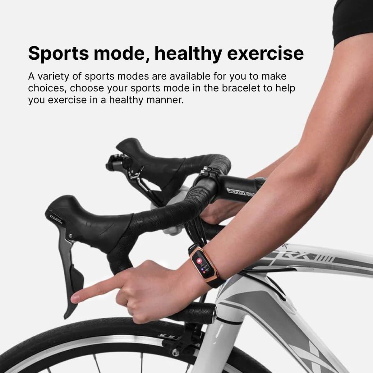 Slimme Fitness Tracker met Hartslagmeter en Bloeddrukfunctie - 24/7 Gezondheidsmonitoring & Sporttracking | Sansoti