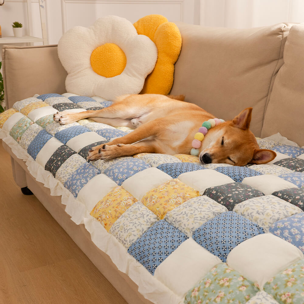 Bankhoes Katoen met Gewatteerde Beschermlaag 60x180cm Antislip Meubelbeschermer Zithoezen Diverse Kleuren | Sansoti