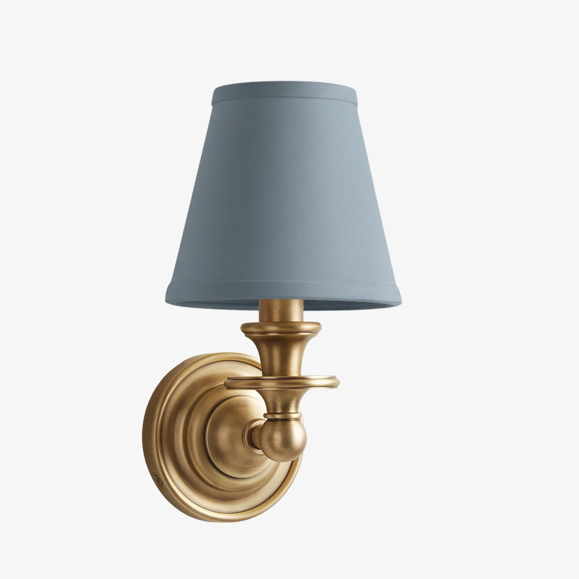 Wandlamp met stoffen kap en zwanenhalsarm – smeedijzeren armatuur met verstelbare leeslamp | Sansoti