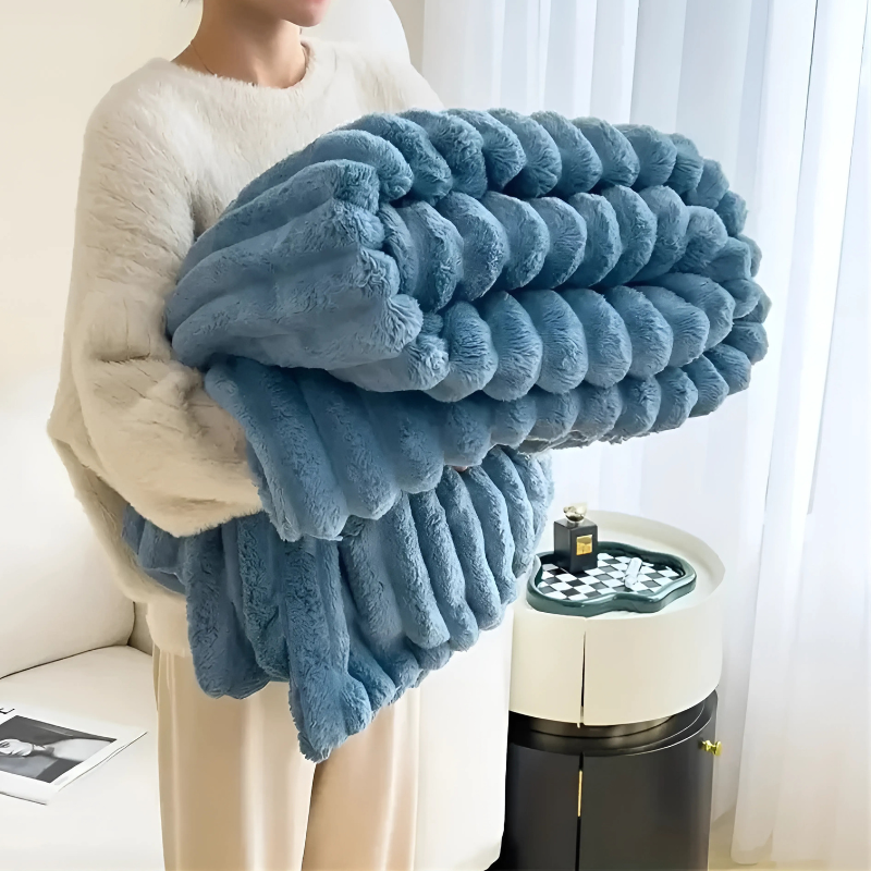 Zachte Flanellen Plaid – Luxe & Warme Deken voor Woonkamer en Slaapkamer | Sansoti
