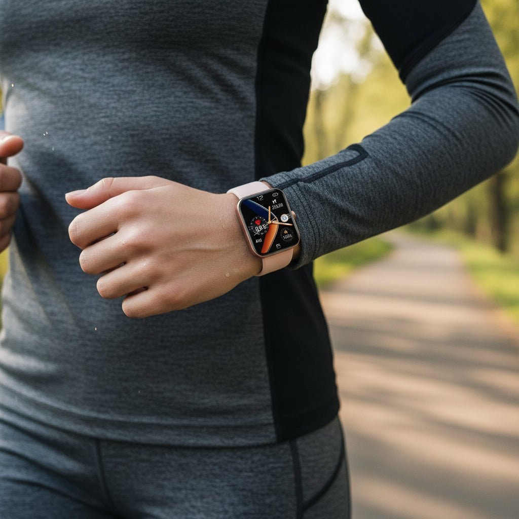 Gesundheitsuhr mit Herzfrequenz-, Blutdruck- und Sauerstoffmessung, Schlaftracker, Sportmodi, iOS, Android und magnetischem Ladegerät | Sansoti