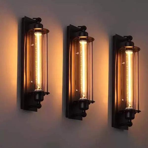 Industriële Vintage Wandlamp met Metalen Armatuur – Retro Verlichting voor Woonkamer, Slaapkamer & Kantoor | Sansoti