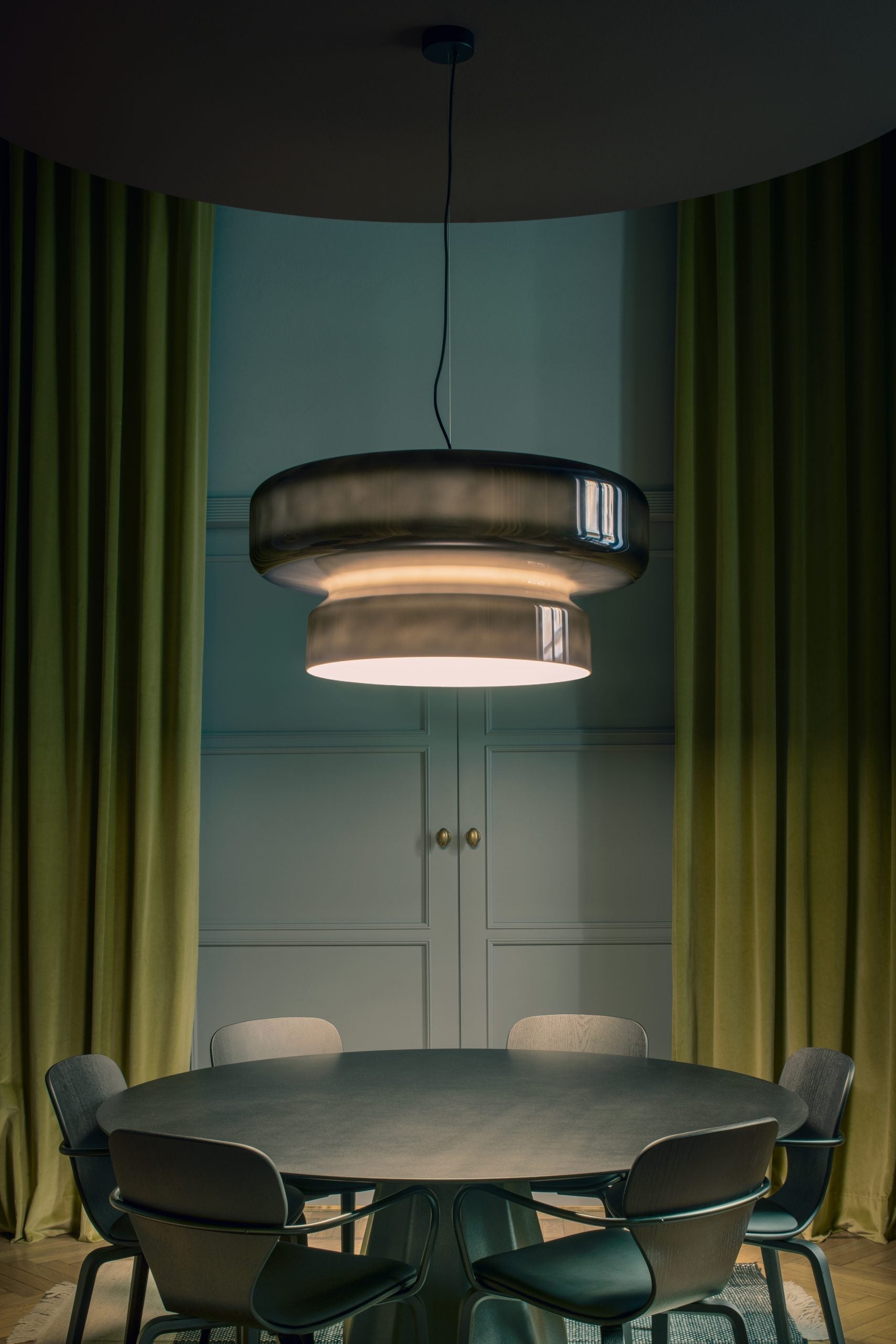 Hanglamp Glas Metaal LED Retro Bruin Eettafel Woonkamer Verstelbaar Snoer Design Verlichting Modern Interieur | Sansoti