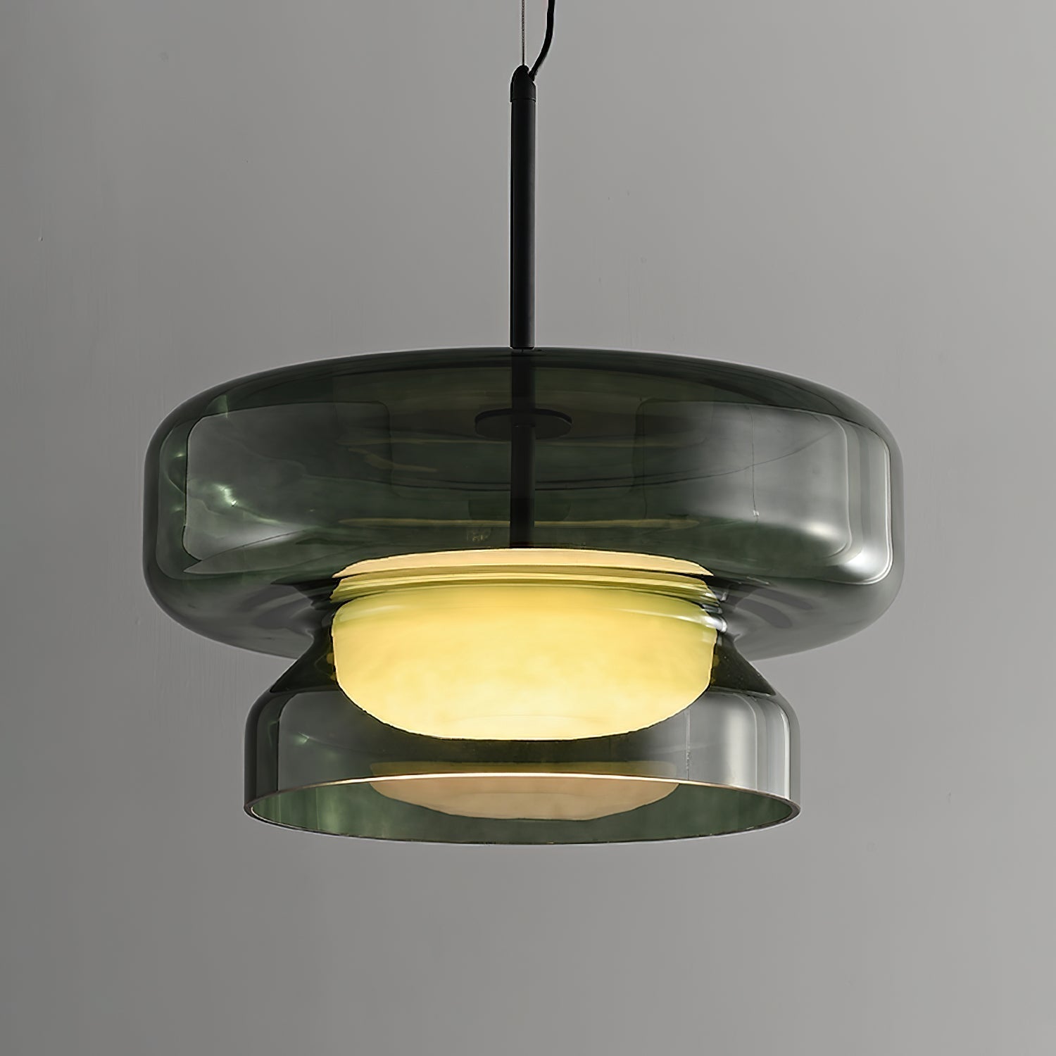 Hanglamp Glas Metaal LED Retro Bruin Eettafel Woonkamer Verstelbaar Snoer Design Verlichting Modern Interieur | Sansoti