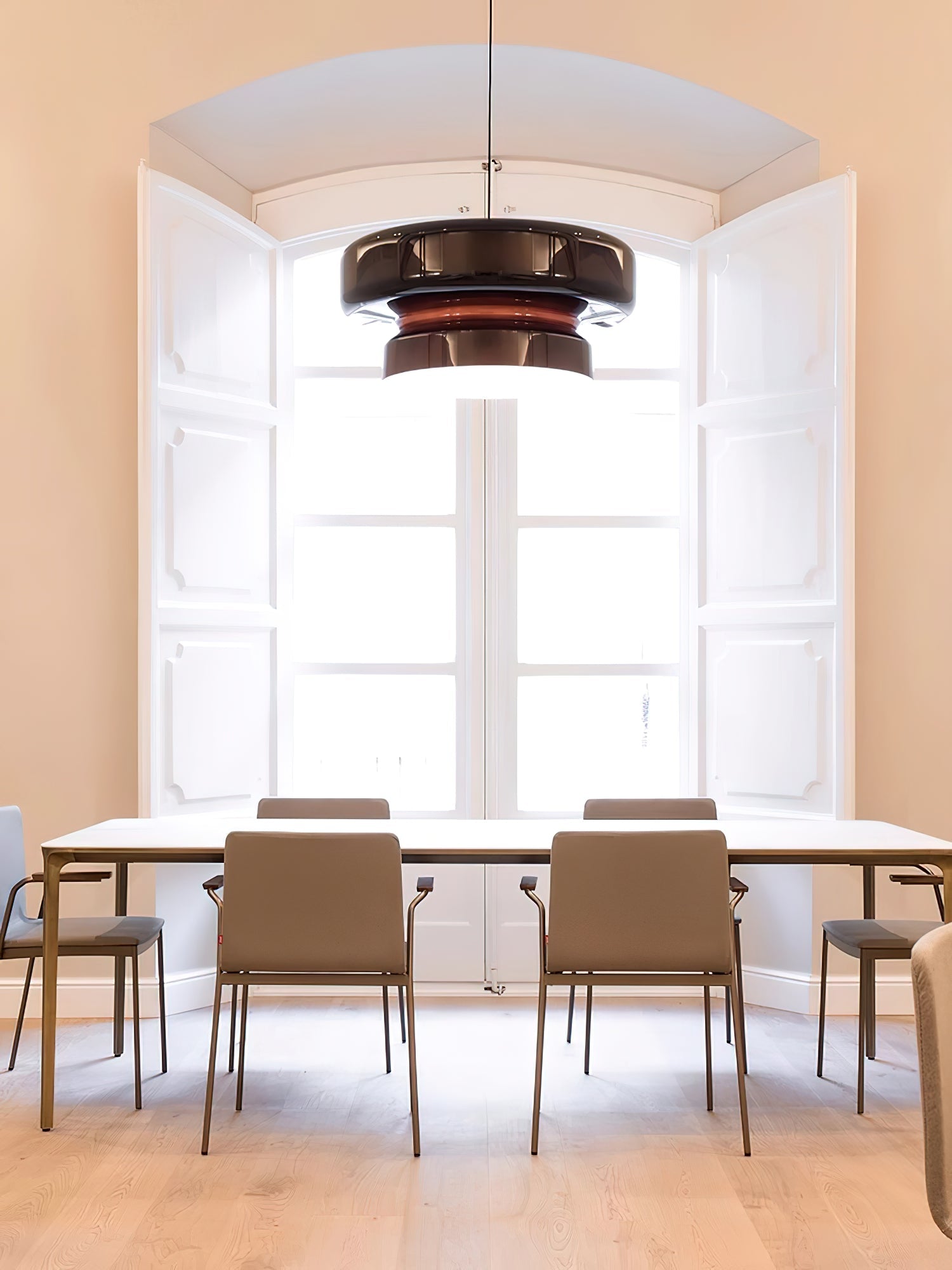 Hanglamp Glas Metaal LED Retro Bruin Eettafel Woonkamer Verstelbaar Snoer Design Verlichting Modern Interieur | Sansoti