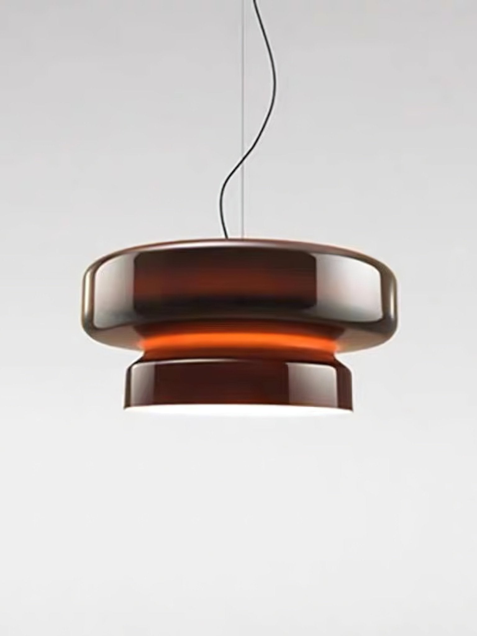 Hanglamp Glas Metaal LED Retro Bruin Eettafel Woonkamer Verstelbaar Snoer Design Verlichting Modern Interieur | Sansoti