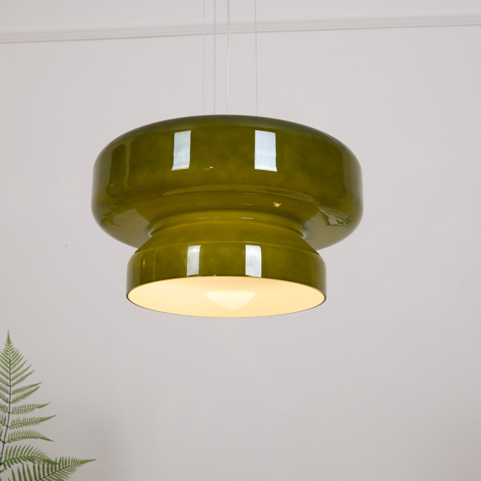 Suspension Verre Chrome Ambre Vert Violet E27 Boule Moderne Salon Chambre Salle à Manger | Restfield