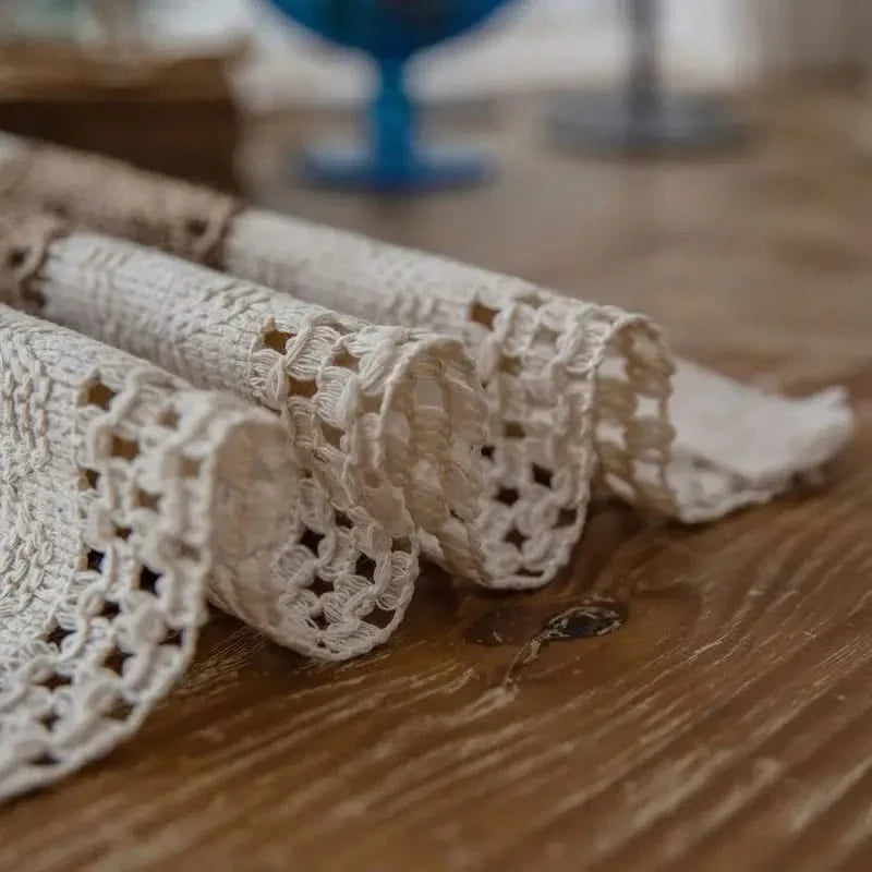 Bohemian Tafelsett Placemats Hittebestendig Warm Zand Natuurtinten Tafelbescherming Eettafel Diner Sfeer | Sansoti