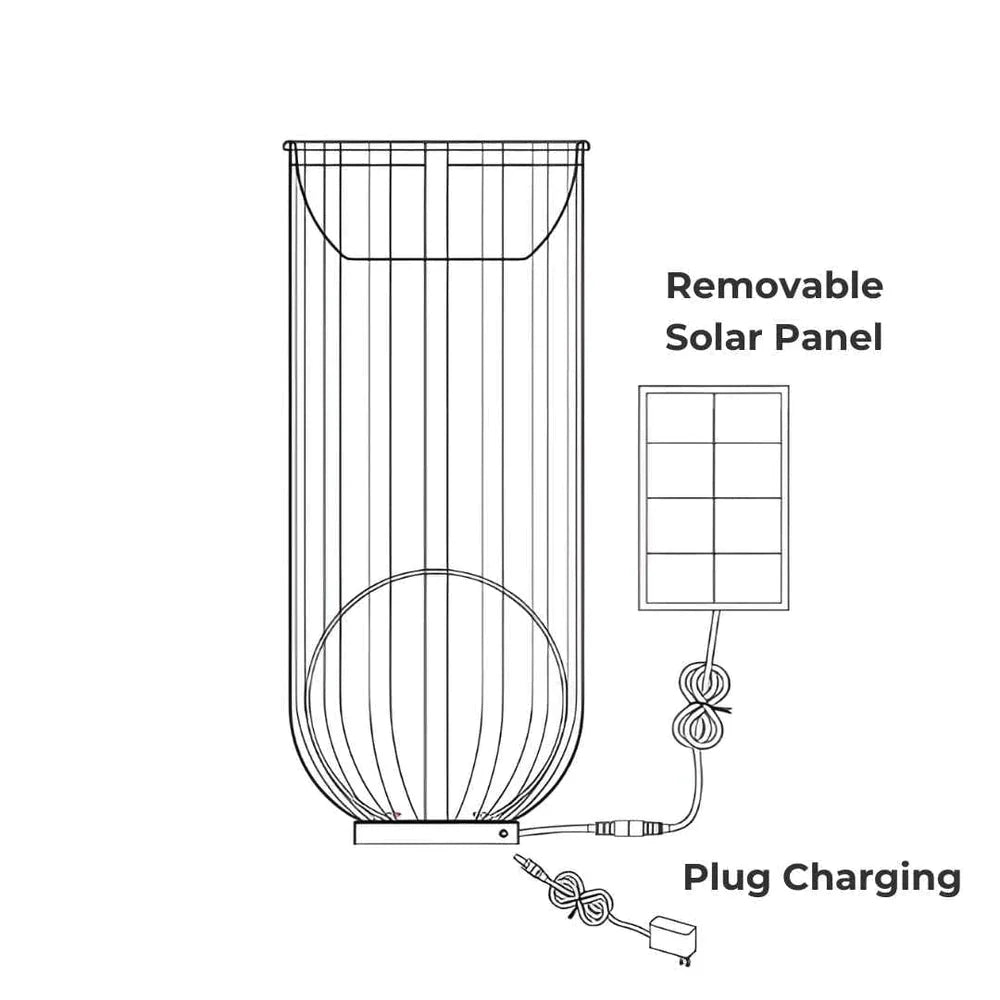 Solar Bloemenstandaard Lamp Tuinverlichting LED Zonne-energie Decoratieve Padverlichting | Sansoti