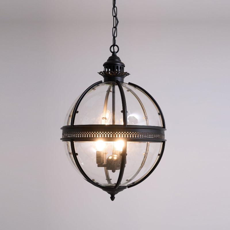 Suspension Baroque Avec Abat-Jours En Verre Et Finition Dorée – Lustre Design Luxe 3 Lumières | Restfield