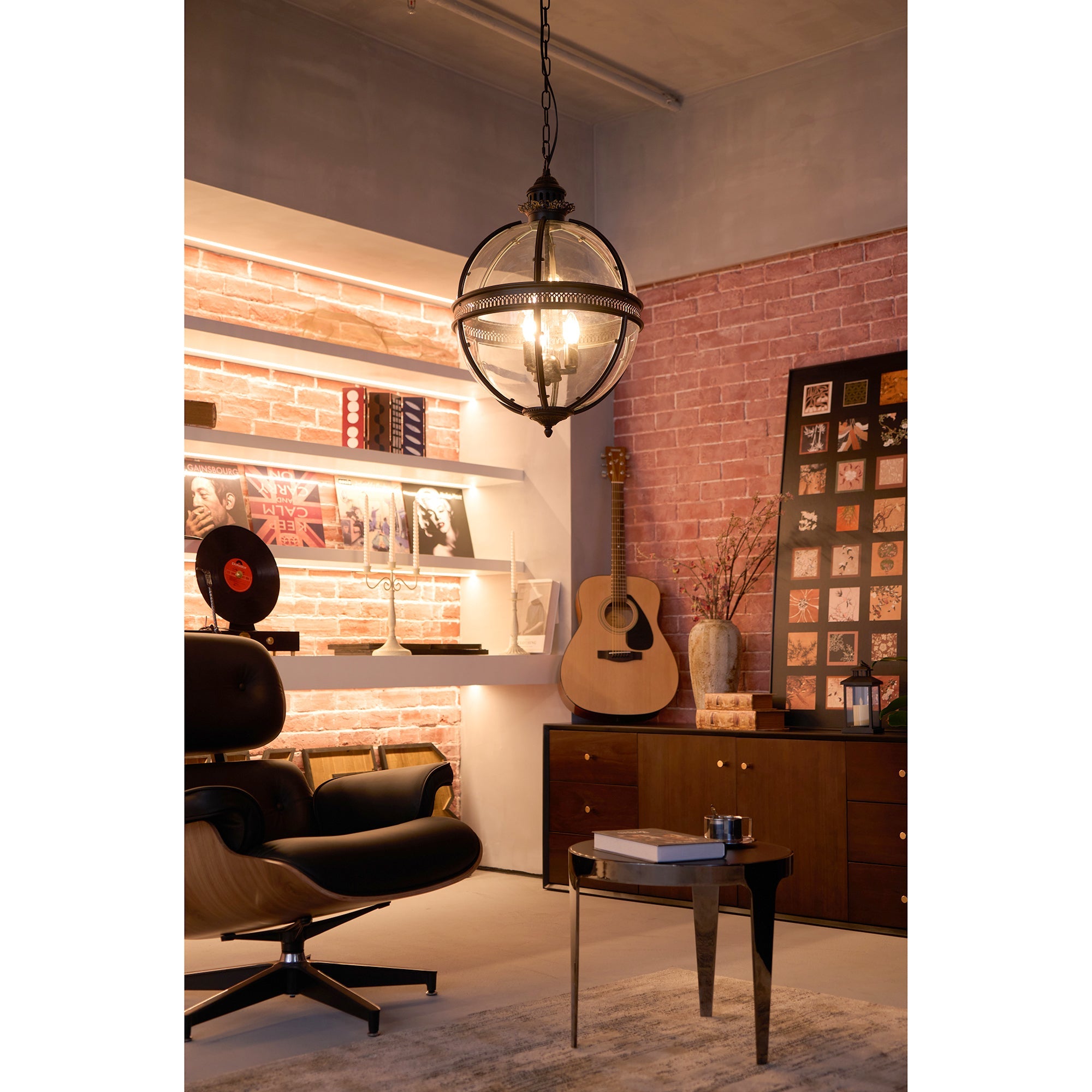 Suspension Baroque Avec Abat-Jours En Verre Et Finition Dorée – Lustre Design Luxe 3 Lumières | Restfield