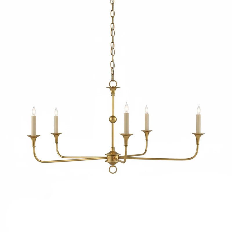 Lampe Bougie Lustre Laiton Métal Or Noir Blanc Nickel Salon Salle à Manger 5 6 Bras Suspension Vintage Lustre Bougies | Restfield