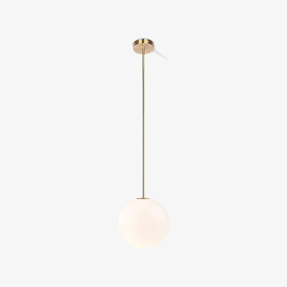 Hängelampe Messing Milchglas Decke Minimalistisch Modern Skandinavisch Flur Esstisch Nachttisch | Restfield