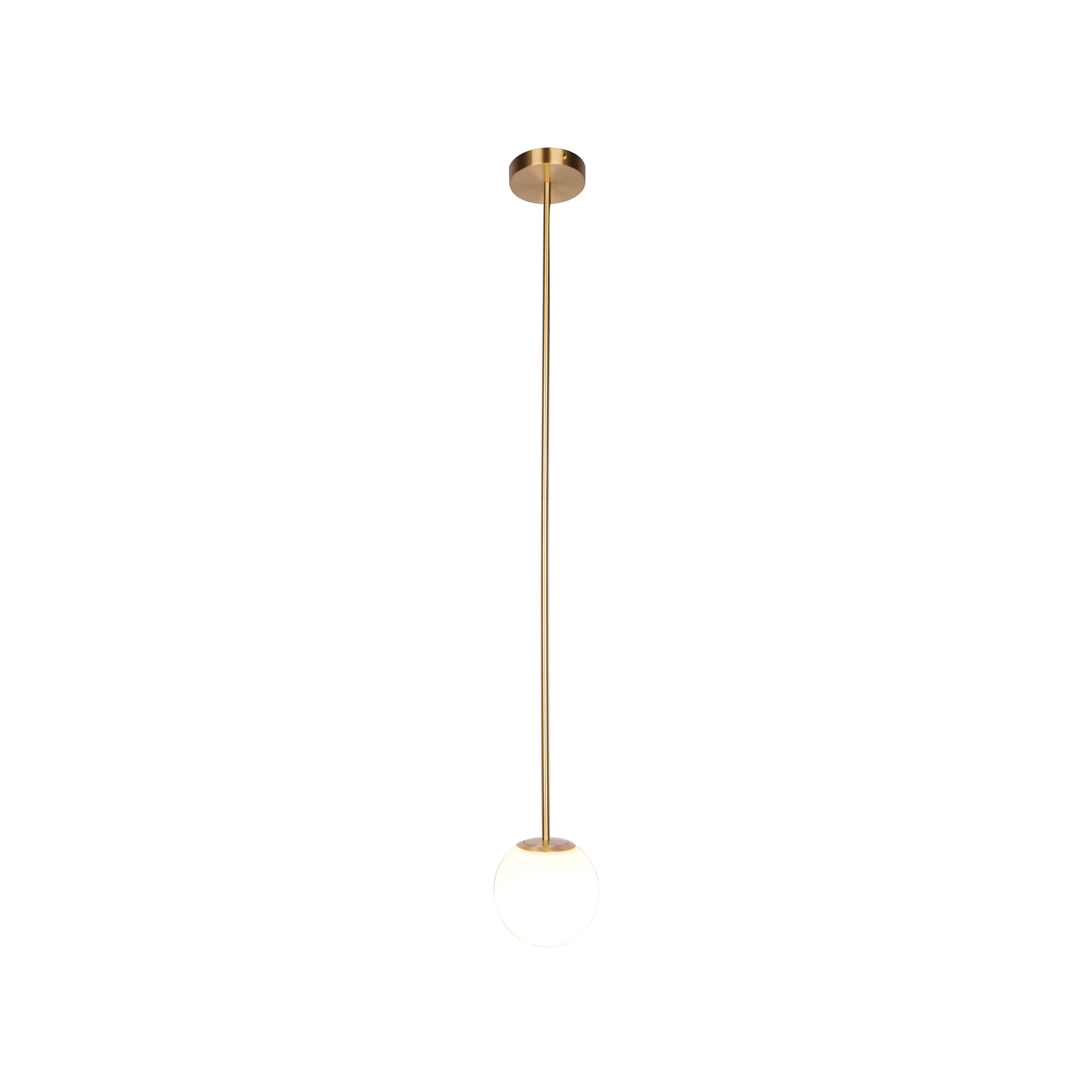 Hängelampe Messing Milchglas Decke Minimalistisch Modern Skandinavisch Flur Esstisch Nachttisch | Restfield