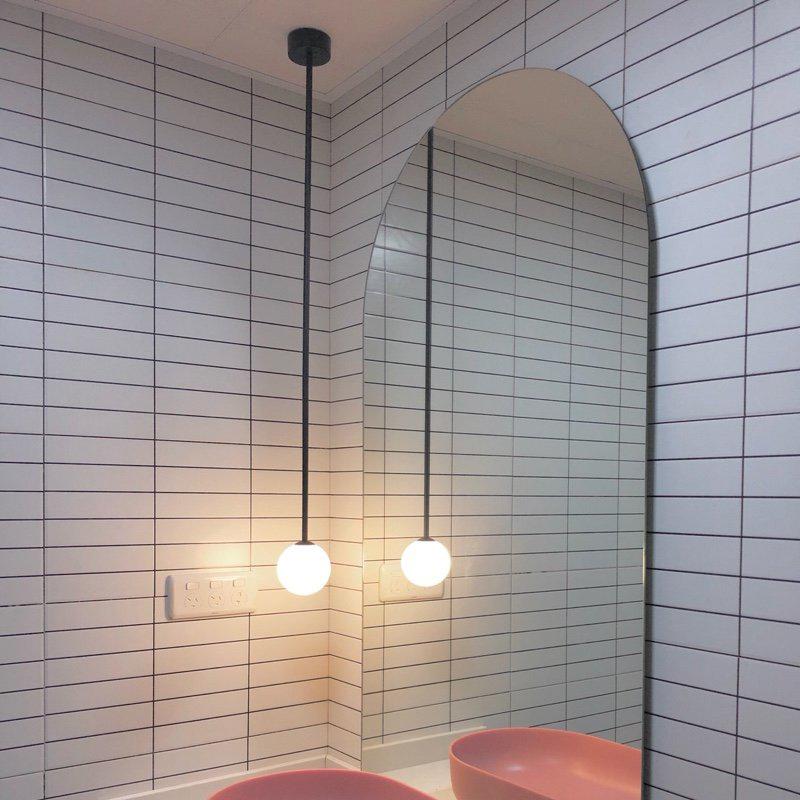 Hängelampe Messing Milchglas Decke Minimalistisch Modern Skandinavisch Flur Esstisch Nachttisch | Restfield