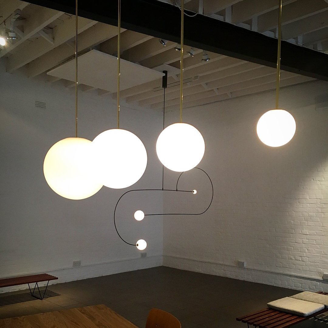 Hängelampe Messing Milchglas Decke Minimalistisch Modern Skandinavisch Flur Esstisch Nachttisch | Restfield