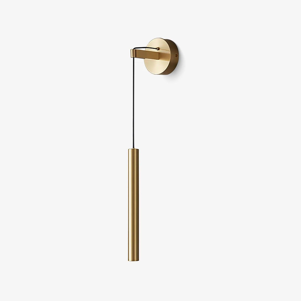 Minimalist Brass Wall Lamp LED Linear Design Scandinavian Modern Interior Ambient Lighting Living Room | Sansoti