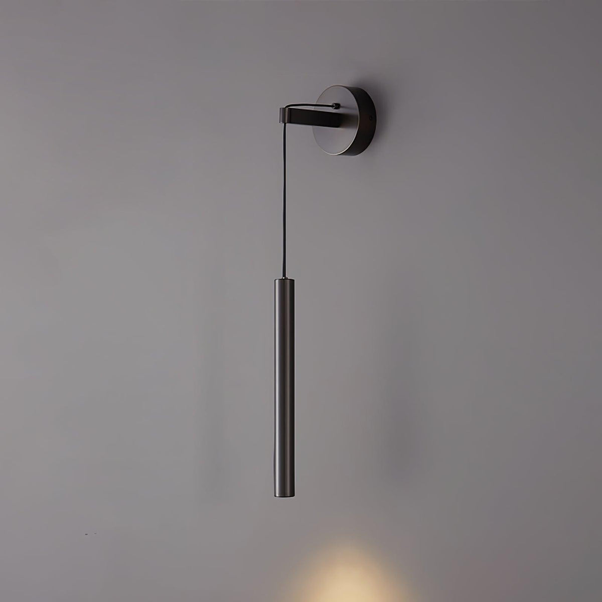 Minimalist Brass Wall Lamp LED Linear Design Scandinavian Modern Interior Ambient Lighting Living Room | Sansoti