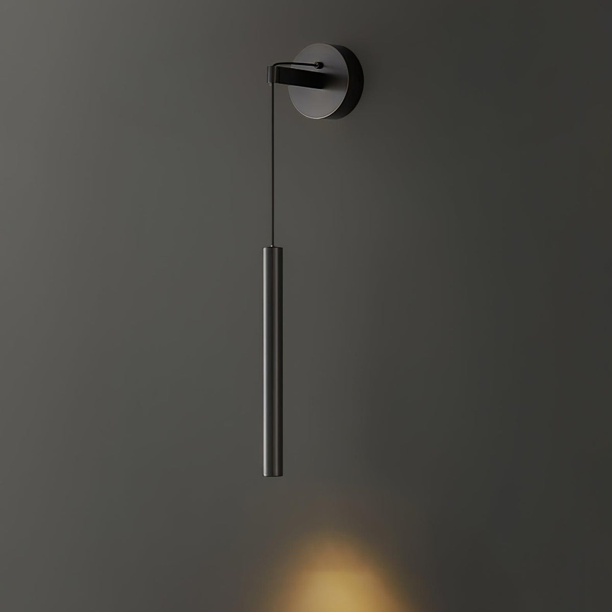 Minimalist Brass Wall Lamp LED Linear Design Scandinavian Modern Interior Ambient Lighting Living Room | Sansoti