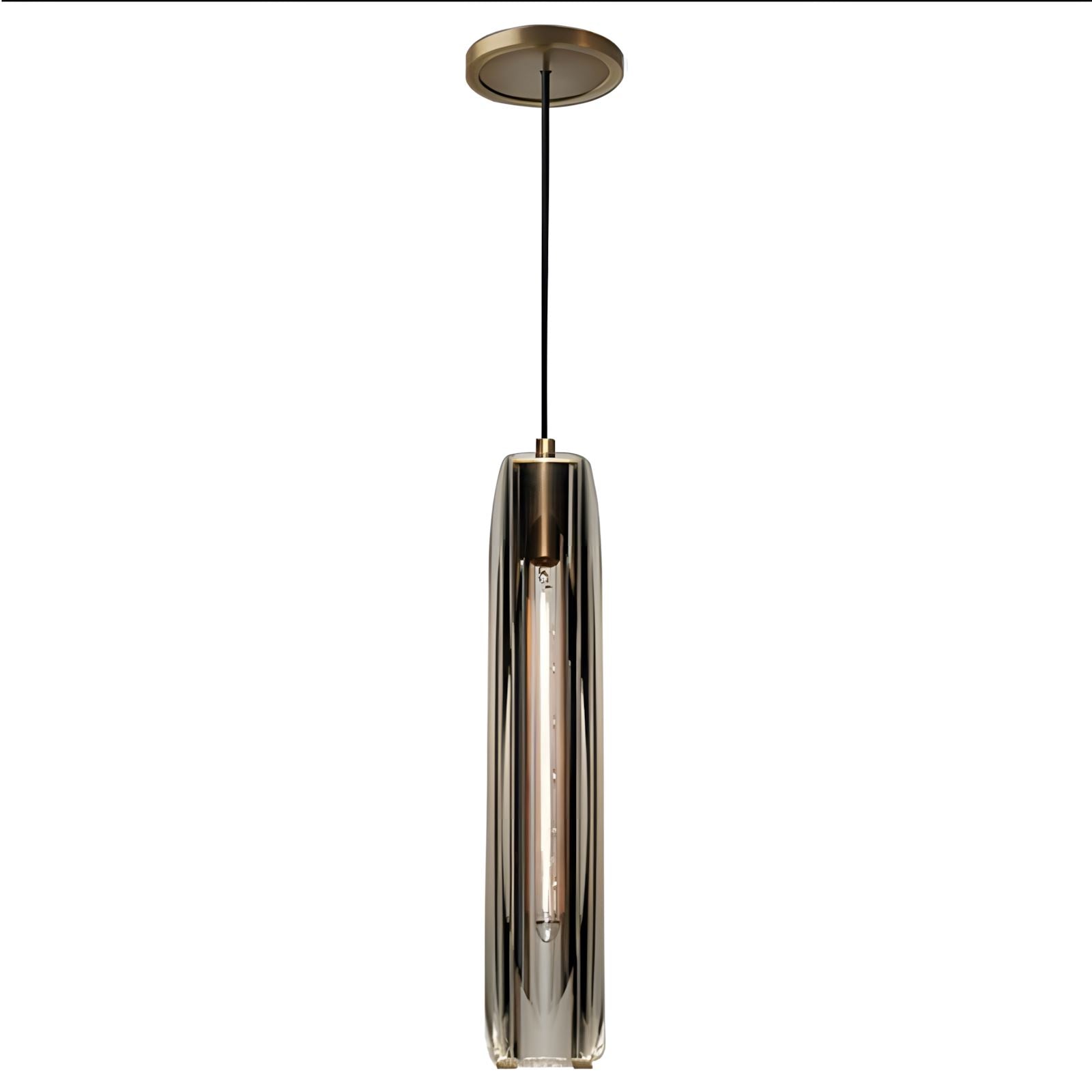 Post Moderne Messing Hanglamp Met K9 Kristal En Verstelbare Kabel | Sansoti