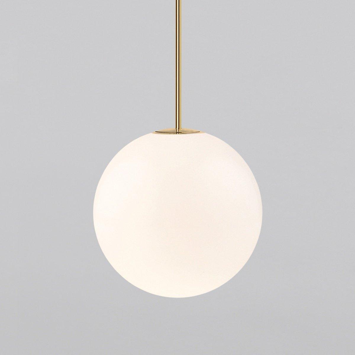 Hängelampe Messing Milchglas Decke Minimalistisch Modern Skandinavisch Flur Esstisch Nachttisch | Restfield