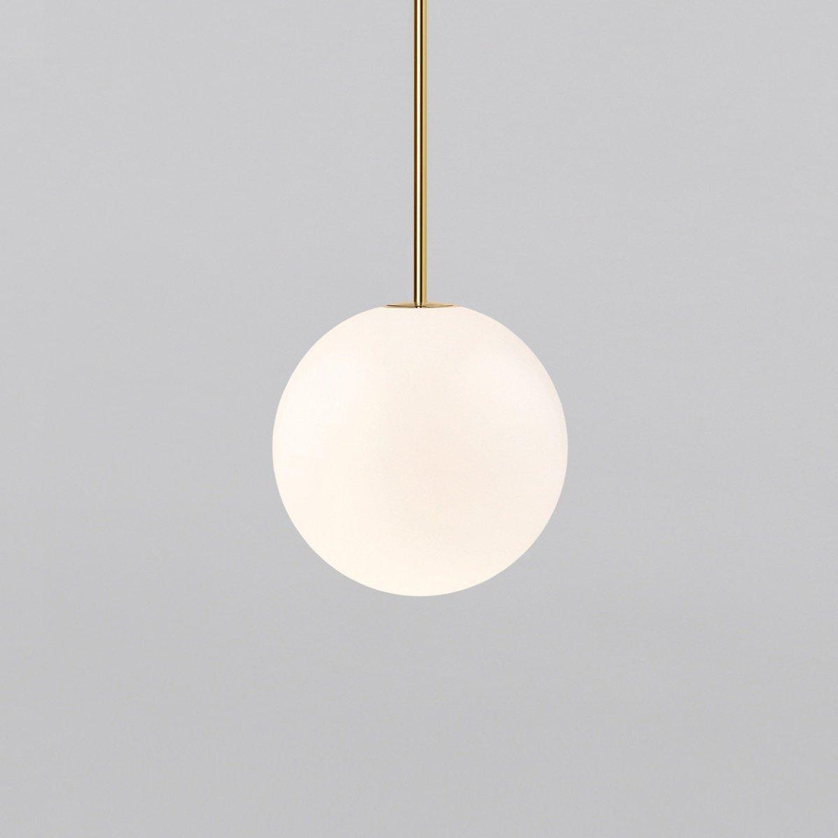 Hängelampe Messing Milchglas Decke Minimalistisch Modern Skandinavisch Flur Esstisch Nachttisch | Restfield
