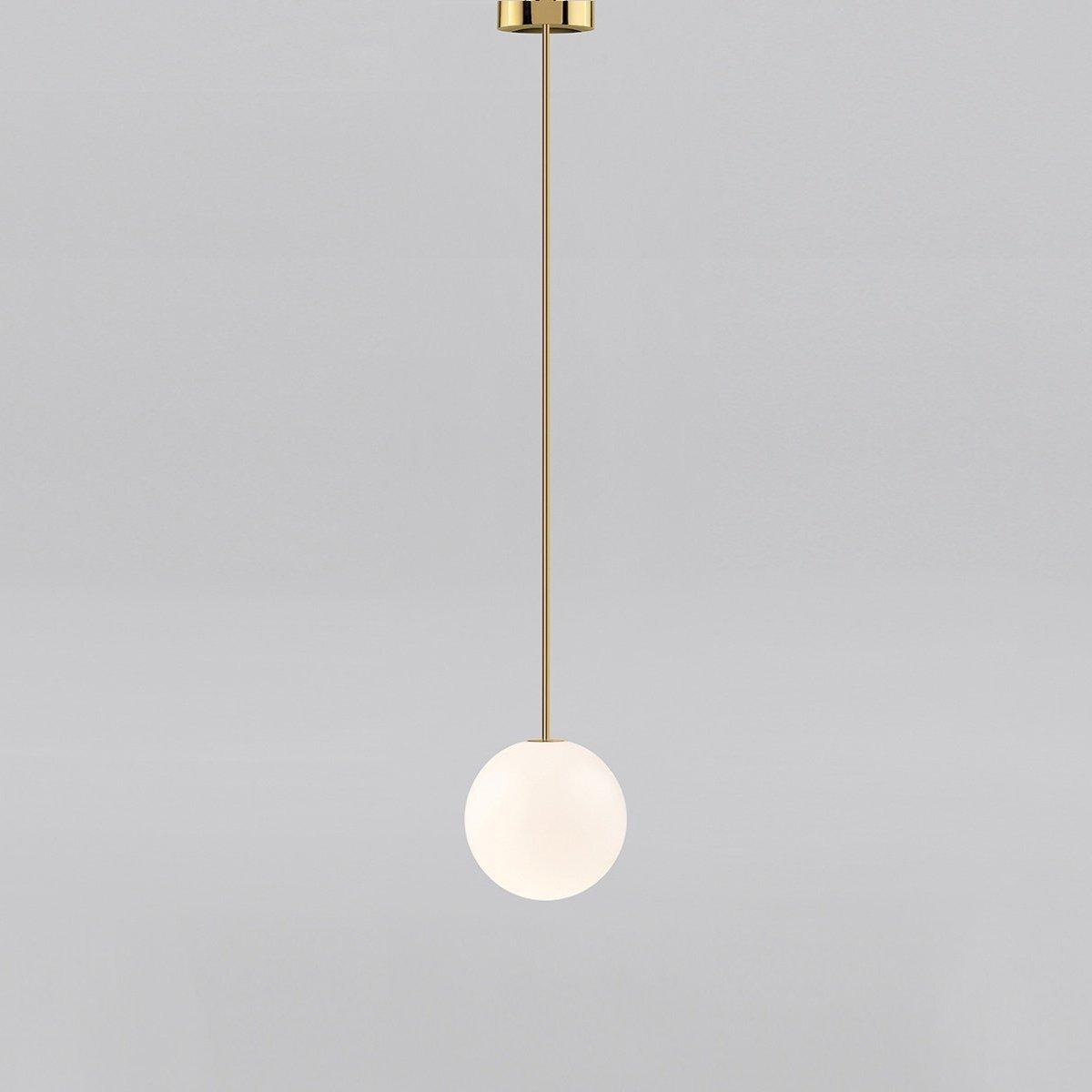 Hängelampe Messing Milchglas Decke Minimalistisch Modern Skandinavisch Flur Esstisch Nachttisch | Restfield