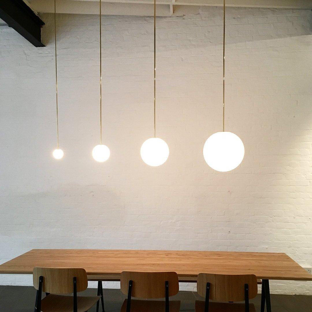 Hängelampe Messing Milchglas Decke Minimalistisch Modern Skandinavisch Flur Esstisch Nachttisch | Restfield