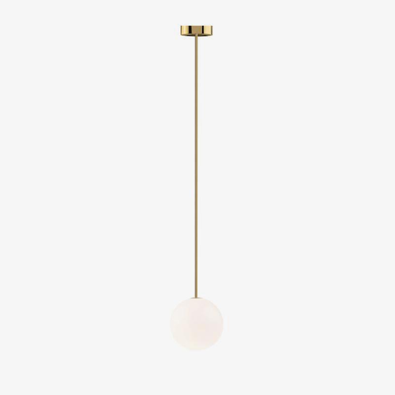 Hängelampe Messing Milchglas Decke Minimalistisch Modern Skandinavisch Flur Esstisch Nachttisch | Restfield