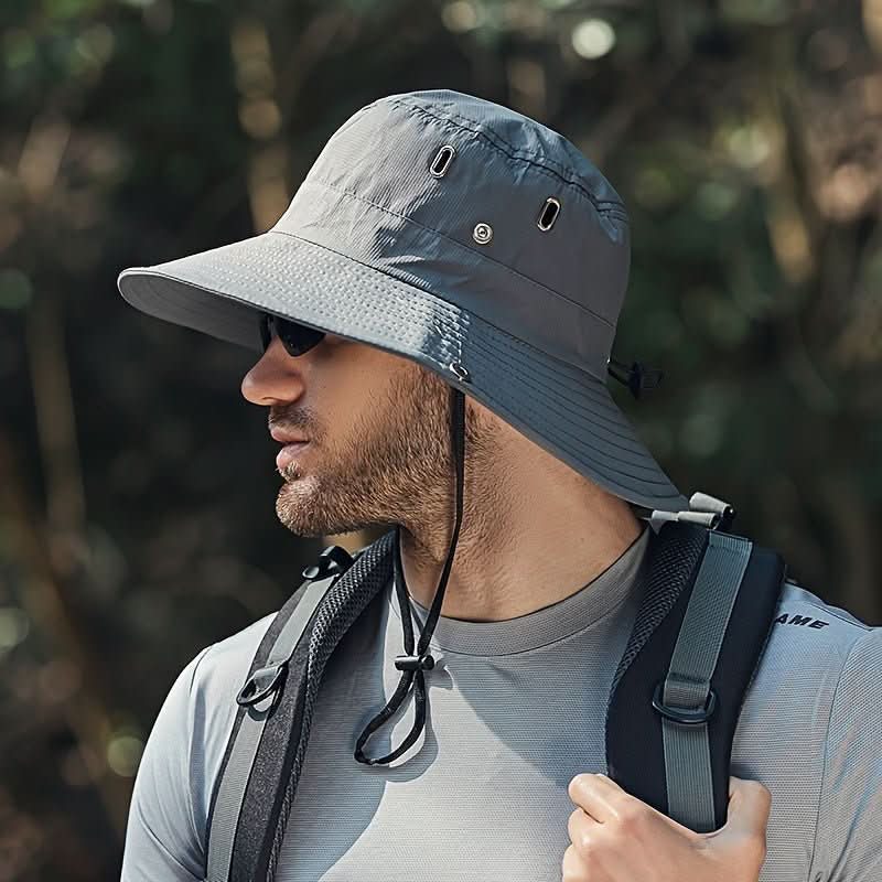 Atmender Sonnenhut mit breiter Krempe und UV-Schutz für Outdoor-Aktivitäten und Reisen | Sansoti