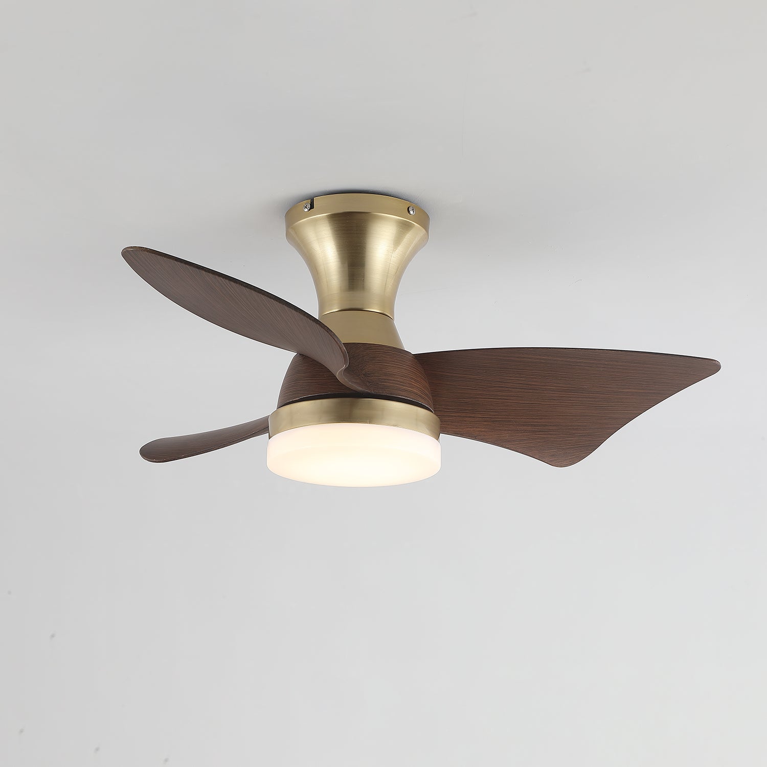 Moderne Plafondventilator met Verlichting – Houtnerf – Ø55 cm – Afstandsbediening – 6 Snelheden | Sansoti