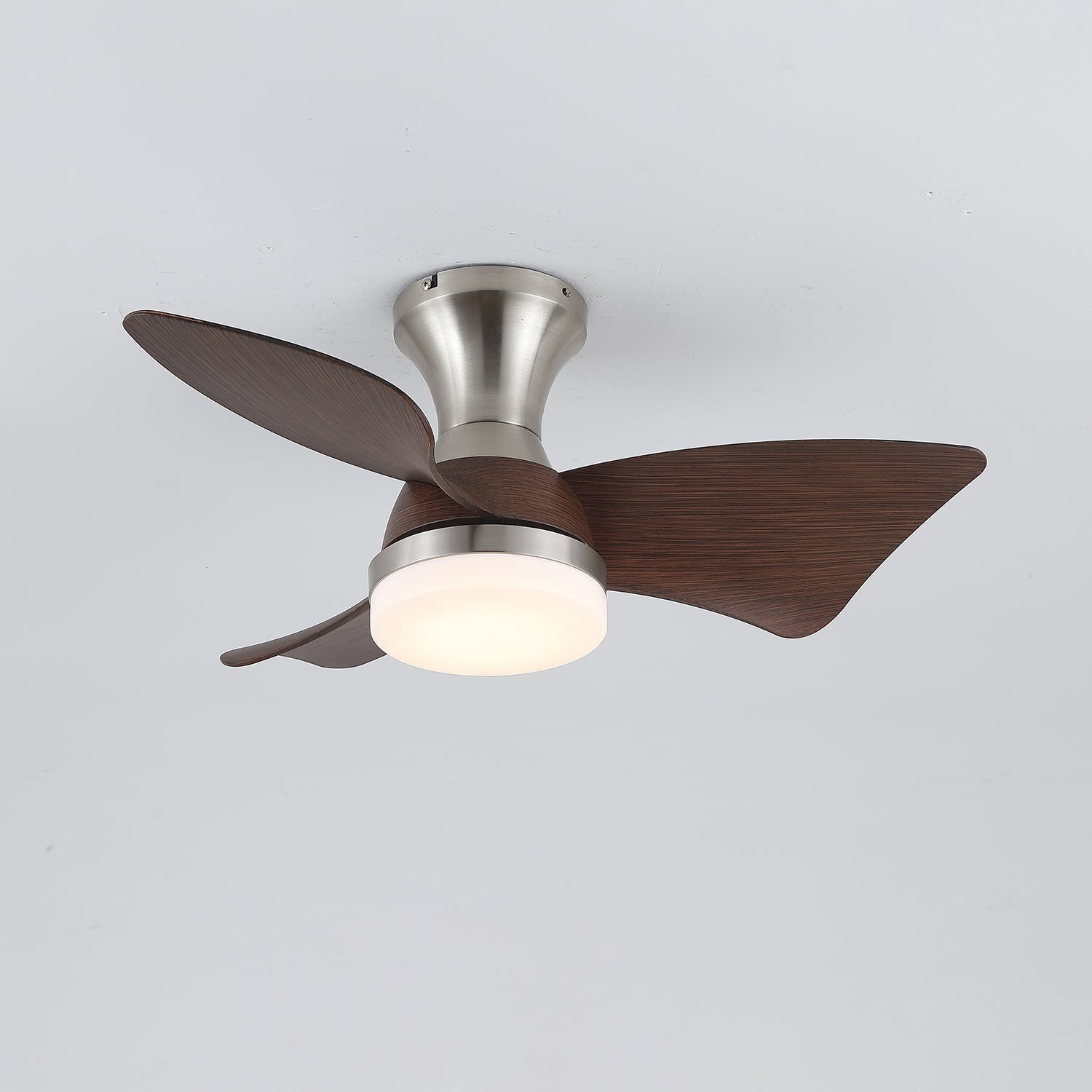 Moderne Plafondventilator met Verlichting – Houtnerf – Ø55 cm – Afstandsbediening – 6 Snelheden | Sansoti