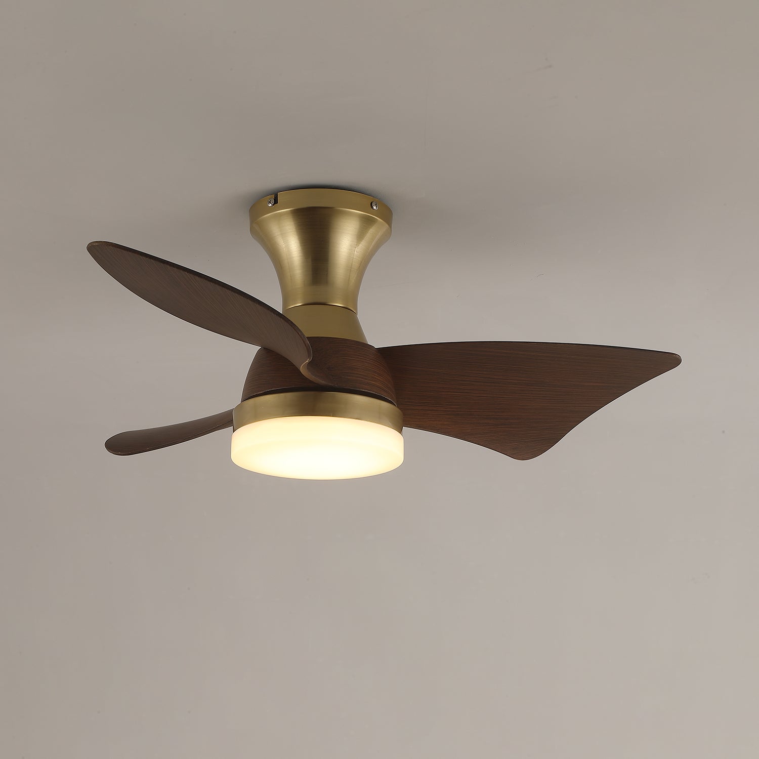 Moderne Plafondventilator met Verlichting – Houtnerf – Ø55 cm – Afstandsbediening – 6 Snelheden | Sansoti