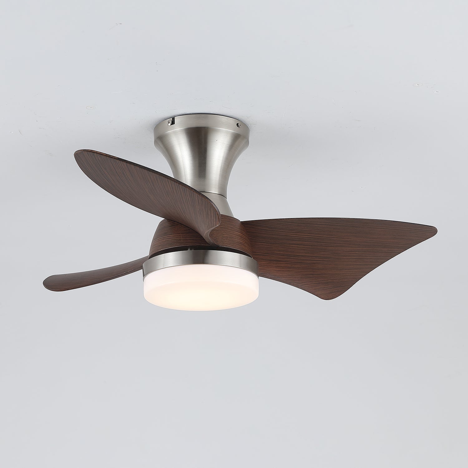 Moderne Plafondventilator met Verlichting – Houtnerf – Ø55 cm – Afstandsbediening – 6 Snelheden | Sansoti