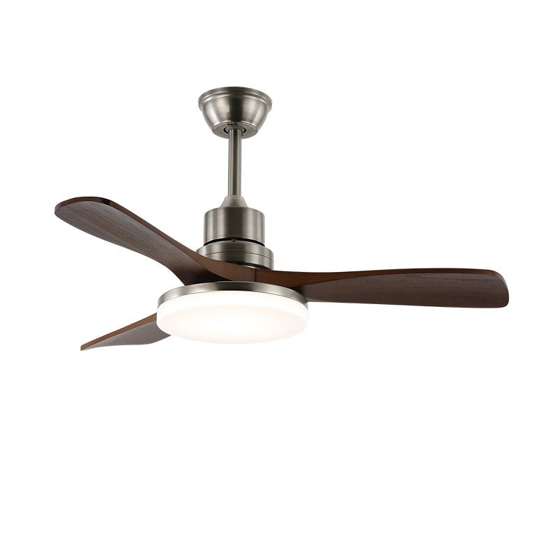 Plafondventilator met Verlichting en 6 Snelheden – Scandinavisch Design in Natuurlijke Houtafwerking | Sansoti