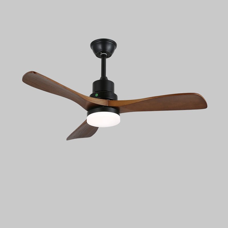 Plafondventilator met Verlichting en 6 Snelheden – Scandinavisch Design in Natuurlijke Houtafwerking | Sansoti