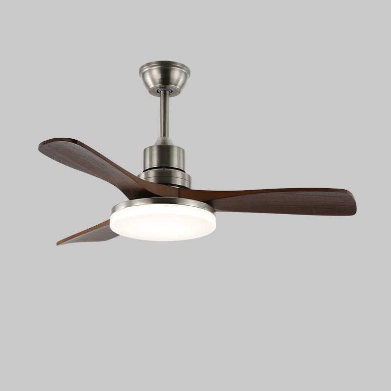 Plafondventilator met Verlichting en 6 Snelheden – Scandinavisch Design in Natuurlijke Houtafwerking | Sansoti