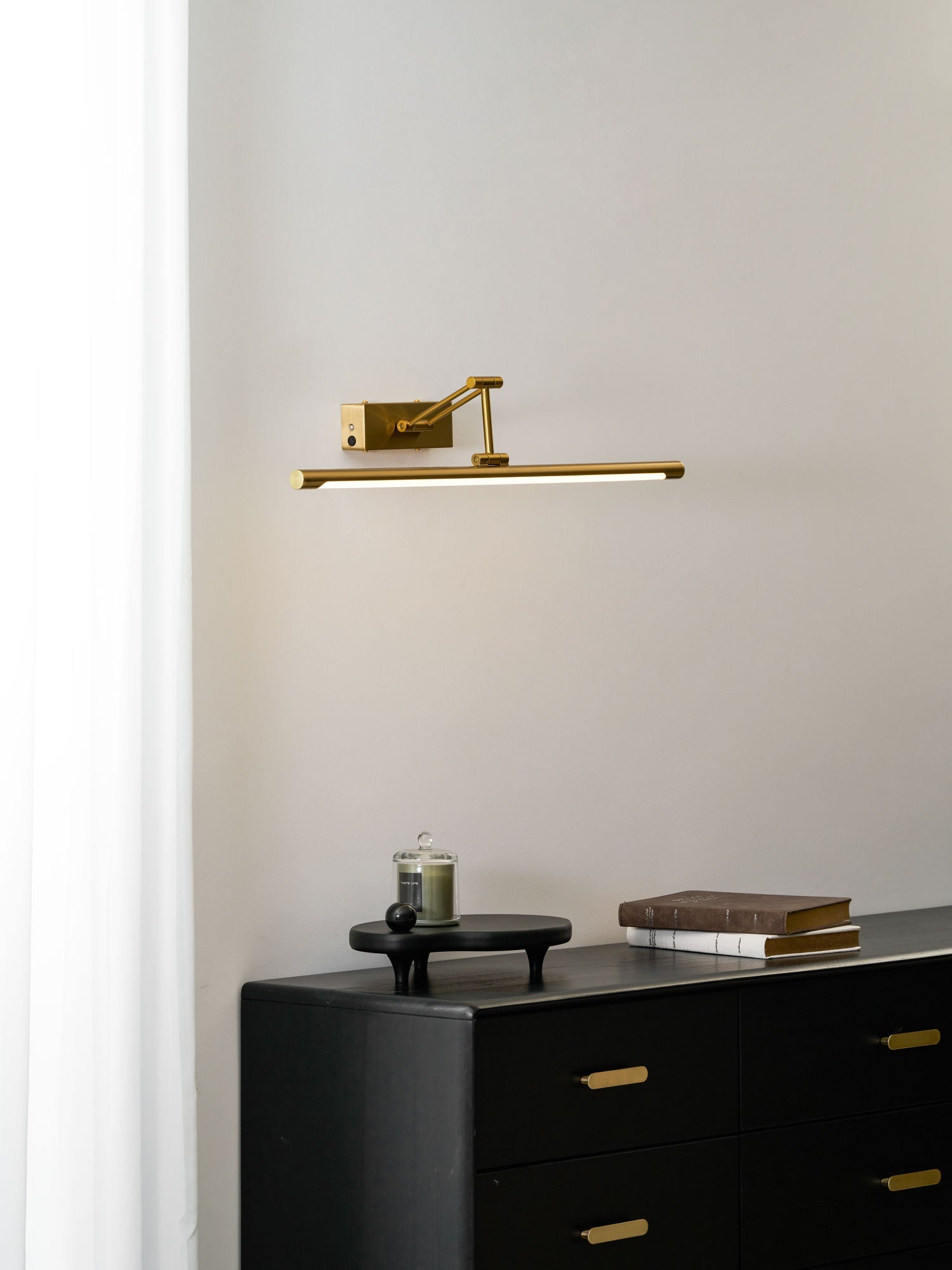 Oplaadbare Schilderijverlichting Goud USB Draadloos Frame Lamp voor Kunst Foto's Muur | Sansoti